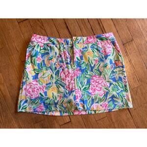 Lilly Pulitzer Colette Knit Skort Multi Grove Garden Size 10